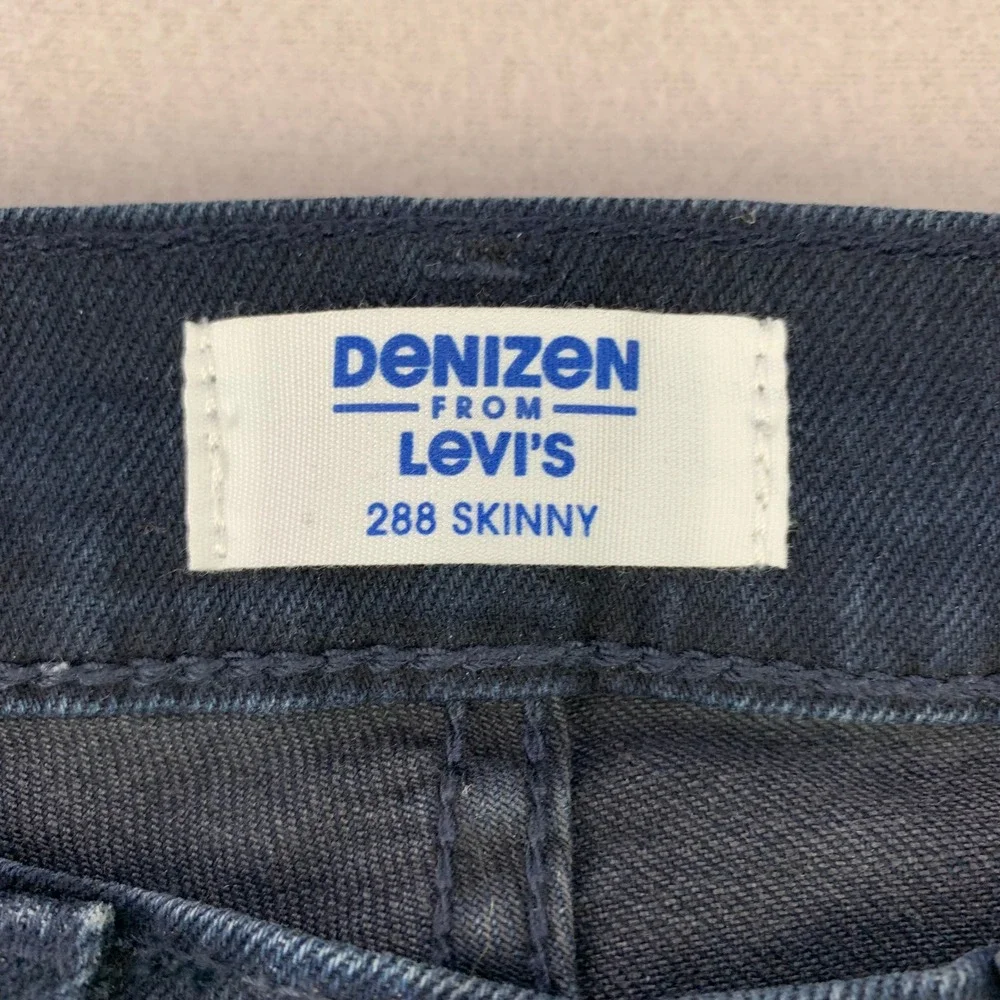 Denizen by Levi's Jeans 288 Skinny Mens 28x30 Dark Blue Denim Stretch Casual